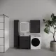 Шкаф-пенал Style Line Бергамо СС-00002550 графит 30 см