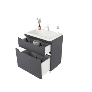 Тумба под раковину Style Line Марелла СС-00002556 графит 90 см