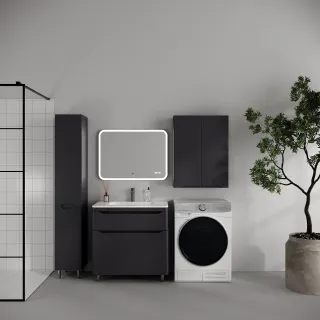 Тумба под раковину Style Line Марелла СС-00002556 графит 90 см