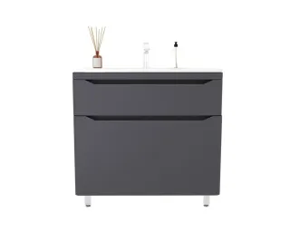 Тумба под раковину Style Line Марелла СС-00002556 графит 90 см