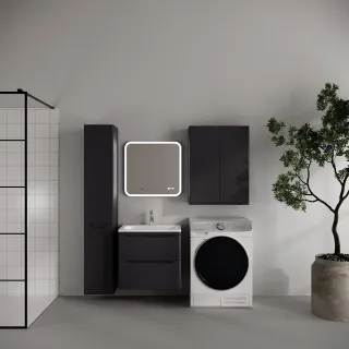 Тумба под раковину Style Line Марелла СС-00002558 графит 70 см