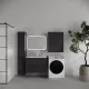 Тумба под раковину Style Line Марелла СС-00002557 графит 80 см