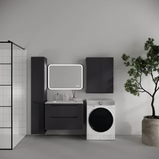 Тумба под раковину Style Line Марелла СС-00002756 графит 90 см