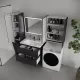 Тумба под раковину Style Line Марелла СС-00002756 графит 90 см