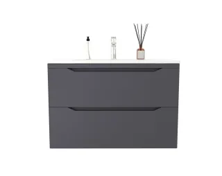 Тумба под раковину Style Line Марелла СС-00002756 графит 90 см