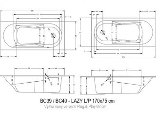 Акриловая ванна Riho Lazy Plug and Play B079005005 R 170х75см белый Акриловая ванна Riho Lazy Plug and Play B079005005 R 170х75см белый