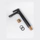Смеситель для раковины Hansberge Nordic H2099BC чёрный/хром
