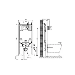 Инсталляция для подвесного унитаза Grossman 900.K42.01.000
