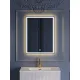 Зеркало с подсветкой BelBagno SPC-GRT-600-800-LED-3000K-TCH-WARM 60 см с сенсорным выключателем и подогревом