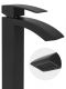 Смеситель для раковины Hansberge Cubito H2077BL чёрный матовый