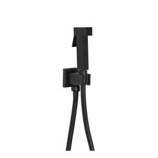 Гигиенический душ со смесителем Hansberge Cubito H3070BL чёрный матовый