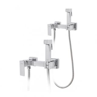 Гигиенический душ со смесителем Hansberge Cubito H0077C хром