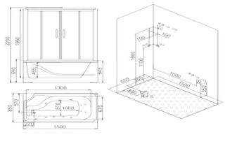 SSWW BU611 Душевая кабина 1500*850*2180 SSWW BU611 Душевая кабина 1500*850*2180