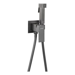 Гигиенический душ со смесителем Hansberge Cubito H3077BG графит