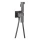 Гигиенический душ со смесителем Hansberge Cubito H3077BG графит