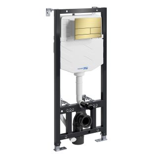 Система инсталляции для унитазов WasserKRAFT Aller 10TLT.010.ME.MG04 с кнопкой смыва