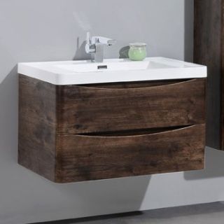 Тумба под раковину BelBagno подвесная 80x45см Rovere Moro ANCONA-N-800-2C-SO-RW