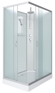 Душевая кабина Niagara NG-43085-14QBKT 100x80см серебро/матовое