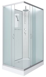 Душевая кабина Niagara NG-43085-14QBKT 100x80см серебро/матовое Душевая кабина Niagara NG-43085-14QBKT 100x80см серебро/матовое