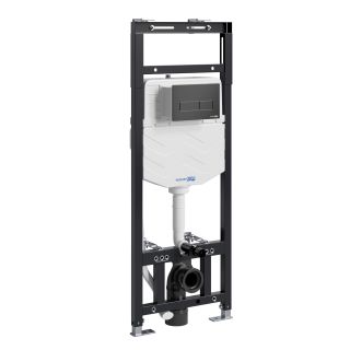 Система инсталляции для унитазов WasserKRAFT Alme 15TLT.010.ME.MB03 с кнопкой смыва