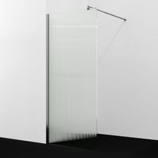 Душевая перегородка WasserKRAFT Rur 30W46GR-FL 110 см профиль графит стекло рифлёное