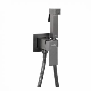 Гигиенический душ со смесителем Hansberge Cubito H3077BG графит