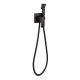Гигиенический душ со смесителем Hansberge Cubito H3077BL чёрный матовый