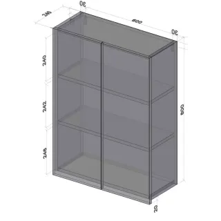 Шкаф Style Line Даллас СС-00002604 60 см серый