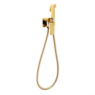 Гигиенический душ со смесителем Hansberge Cubito H3077GO золото