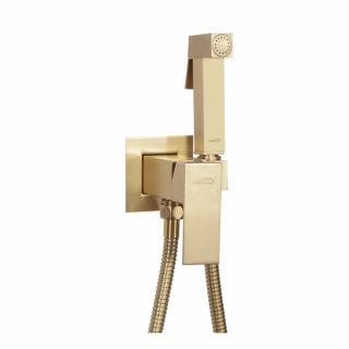 Гигиенический душ со смесителем Hansberge Cubito H3077MG золото матовое
