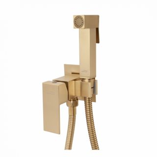 Гигиенический душ со смесителем Hansberge Cubito H3077MG золото матовое