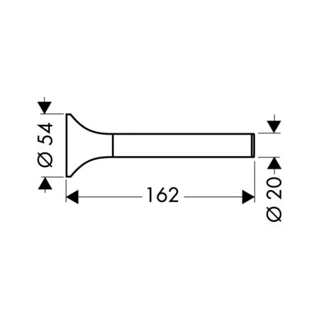 Держатель для запасного рулона Hansgrohe Terrano 41328000 хром