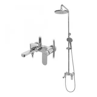 Душевая стойка Hansberge Optima H5044C хром