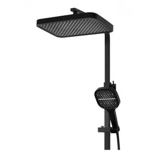 Душевая стойка Hansberge Cubito H5077BL чёрный матовый