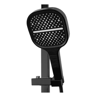Душевая стойка Hansberge Cubito H5077BL чёрный матовый
