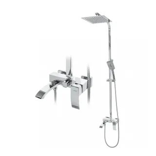 Душевая стойка Hansberge Cubito H5077C1 хром
