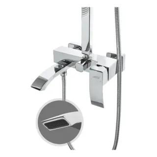 Душевая стойка Hansberge Cubito H5077C1 хром
