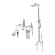 Душевая стойка Hansberge Cubito H5077W1 белый/хром