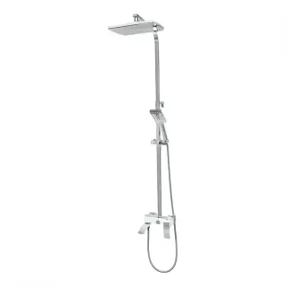 Душевая стойка Hansberge Cubito H5077W1 белый/хром