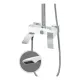 Душевая стойка Hansberge Cubito H5077W1 белый/хром