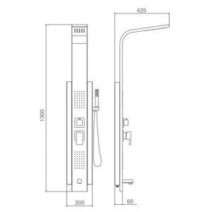 Душевая панель SSWW FT93146 MP