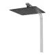 Душевая стойка Hansberge Cubito H5077BC чёрный/хром