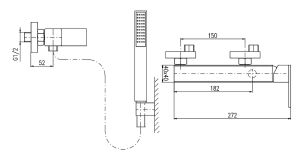 Смеситель для душа Rav Slezak Labe LR580.5/1 хром