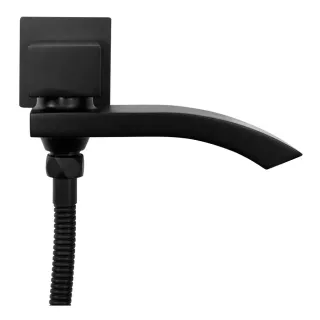 Душевой комплект Hansberge Cubito H6077BL чёрный матовый