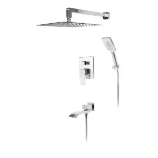 Душевой комплект Hansberge Cubito H6077C хром
