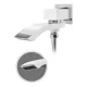 Душевой комплект Hansberge Cubito H6077W белый/хром