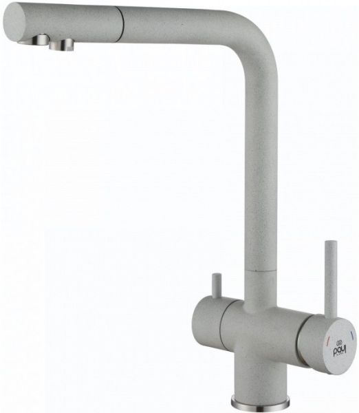 Смеситель для кухни Paulmark Skalen Sk213020-310 серый Смеситель для кухни Paulmark Skalen Sk213020-310 серый