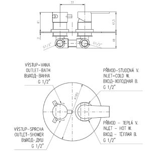 Смеситель для душа Rav Slezak Colorado CO186KCMATC черный