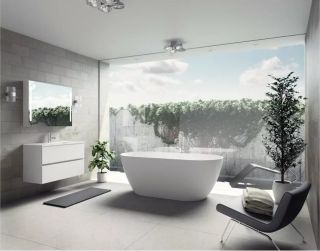 Ванна из искусственного камня Riho Bilbao B119001105 150x75см белый Ванна из искусственного камня Riho Bilbao B119001105 150x75см белый