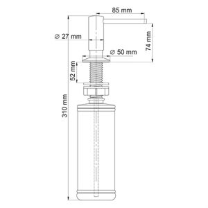WasserKRAFT Дозатор для мыла K-1499